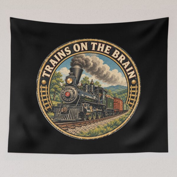 Item preview, Steam Locomotive Sierra 3 Ten-Wheeler Trains on the Brain designed and sold by Maljonic.