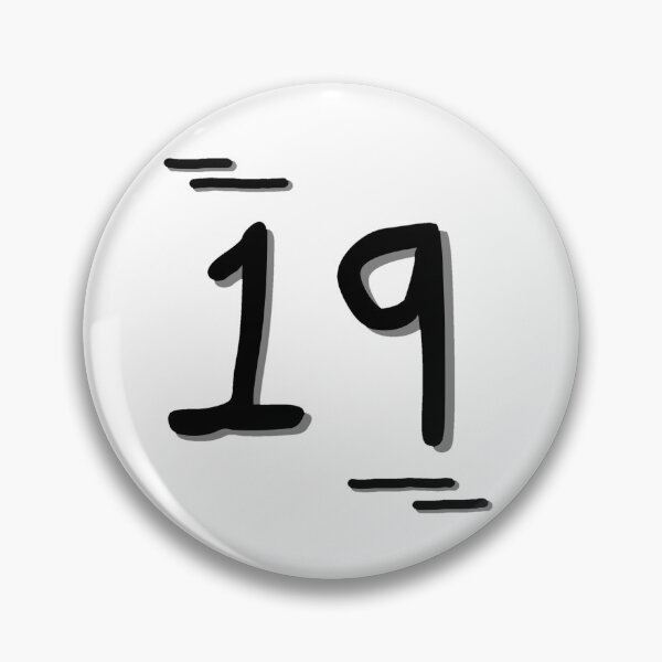 Item preview, Number 19 - Bold Black Artistic Numeral Design designed and sold by Dyche Studio.
