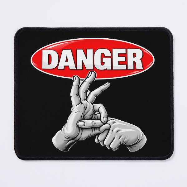 Item preview, DANGER Sign – Warning Hands Graphic designed and sold by TroviTutto.