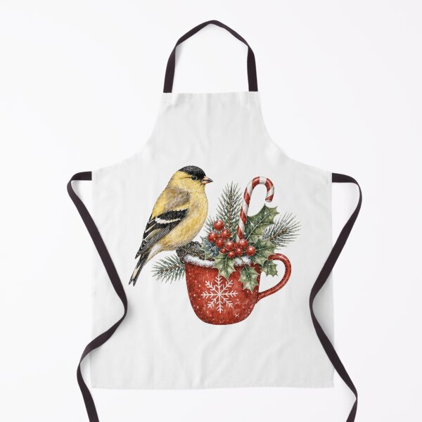 Item preview, Goldfinch Christmas - Vintage Holiday Bird designed and sold by JessArty ⭐⭐⭐⭐⭐.