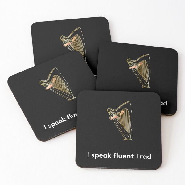 Item preview, I speak fluent Trad Harp Gold designed and sold by TraDArt.
