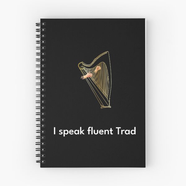 Item preview, I speak fluent Trad Harp Gold designed and sold by TraDArt.