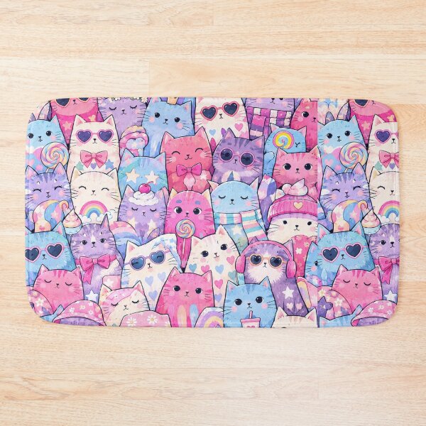 Item preview, Colorful Nordic Tropical Cat Pattern designed and sold by Aramdesing.
