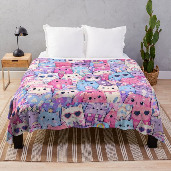 Item preview, Colorful Nordic Tropical Cat Pattern designed and sold by Aramdesing.