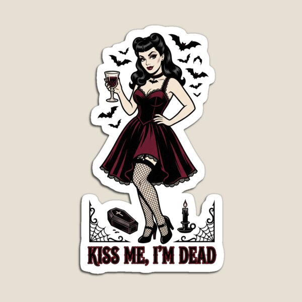 Item preview, Kiss Me I'm Dead designed and sold by bolguzart.