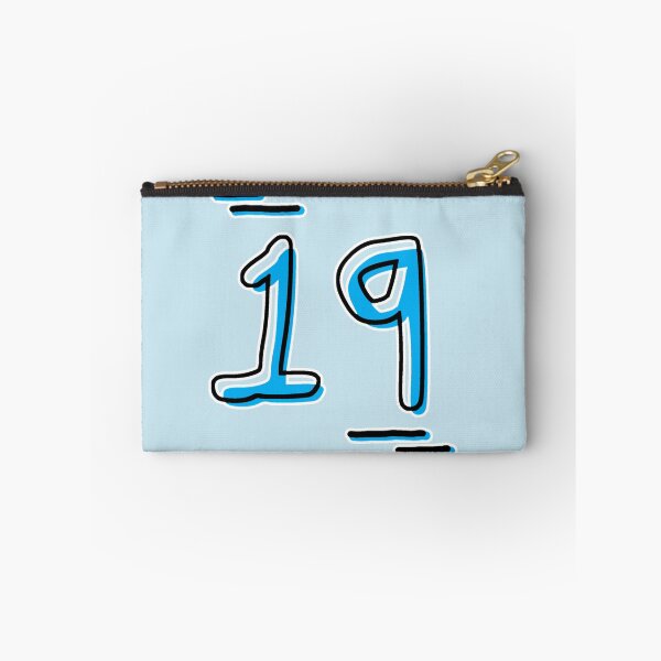 Item preview, Number 19 - Bold Blue Artistic Numeral Design designed and sold by Dyche Studio.