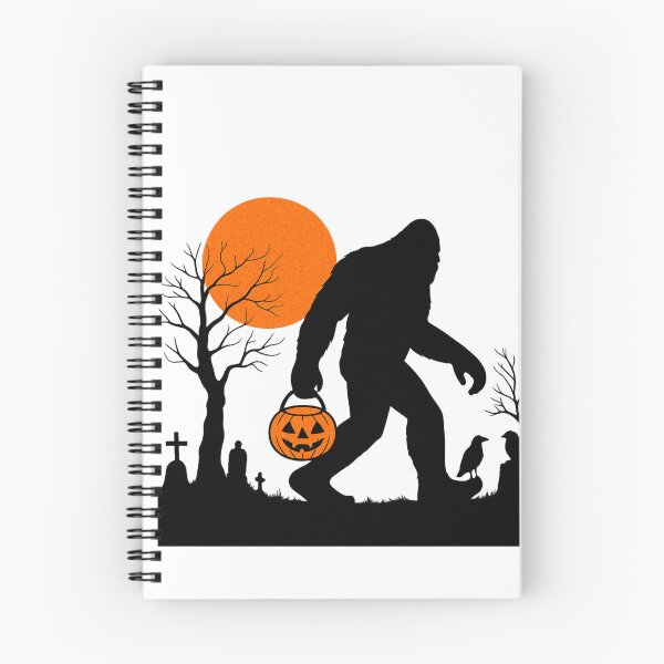 Item preview, Bigfoot Trick or Treat Pumpkin Bucket Graveyard Sunset designed and sold by DoArtITa.
