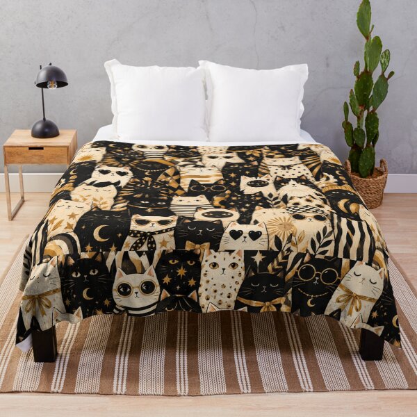 Item preview, Colorful Nordic Tropical Cat Pattern designed and sold by Aramdesing.