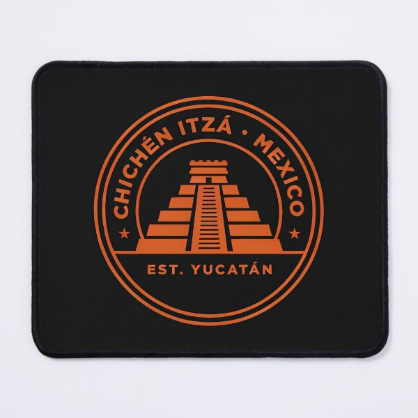 Item preview, Chichén Itzá Pyramid Crest — Mexico Circular Badge Logo designed and sold by Shutter-Dragon.
