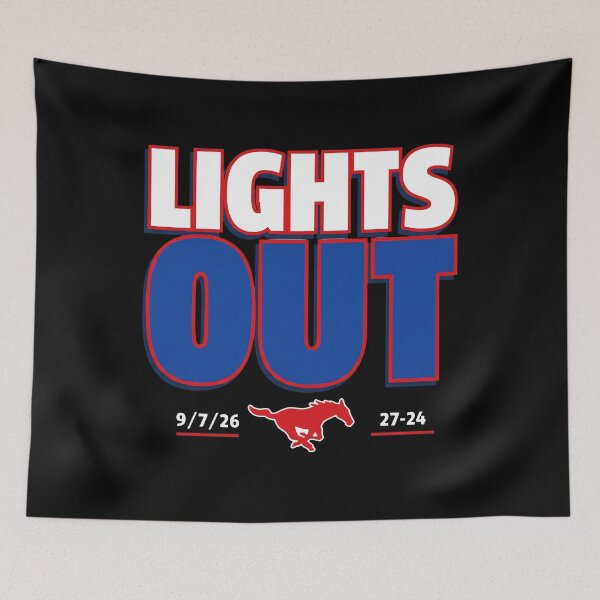 Item preview, SMU Mustangs - Lights Out 2026 - 9/7/26 - 27-24 designed and sold by theandroidvivz.