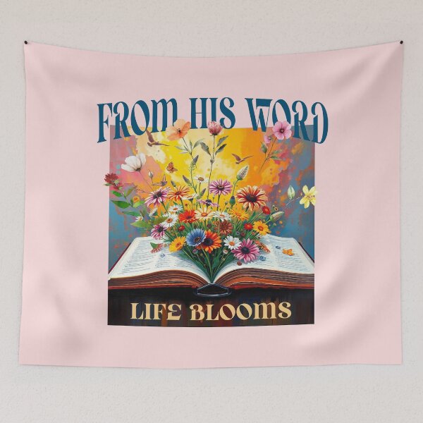 Item preview, From His Word Life Blooms Christian Floral designed and sold by Sachie's Studio.