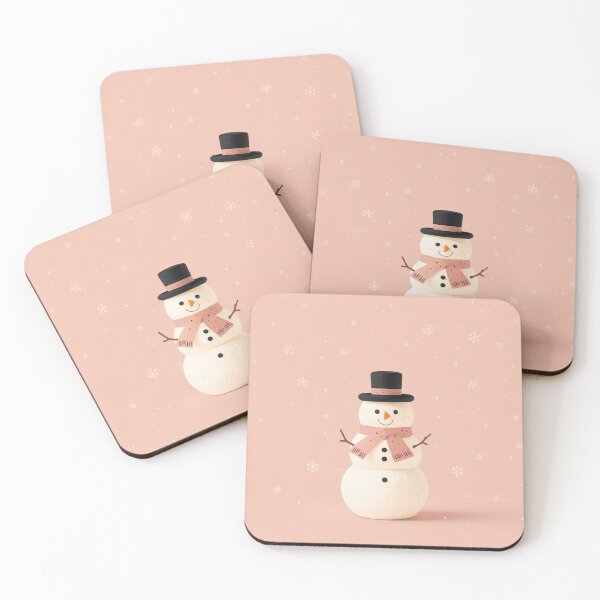 Item preview, Minimalist Snowman Toy – Cozy Christmas Winter Illustration designed and sold by mayatA-rt.