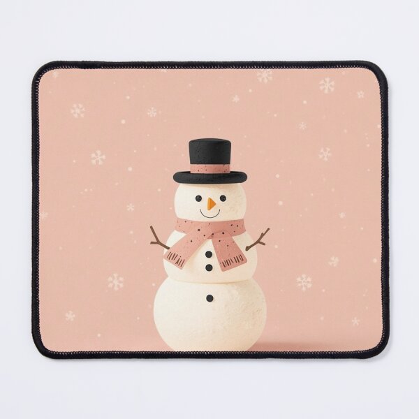 Item preview, Minimalist Snowman Toy – Cozy Christmas Winter Illustration designed and sold by mayatA-rt.