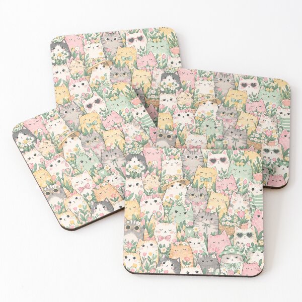 Item preview, Colorful Nordic Tropical Cat Pattern designed and sold by Aramdesing.