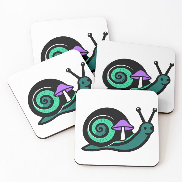 Item preview, Cute Snail with Mushroom Sticker | Whimsical Cottagecore Nature Art designed and sold by RobertArt08.