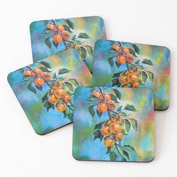 Item preview, Apricots on a Summer Branch designed and sold by Alfred Fox Art.