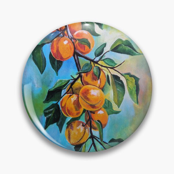 Item preview, Apricots on a Summer Branch designed and sold by Alfred Fox Art.