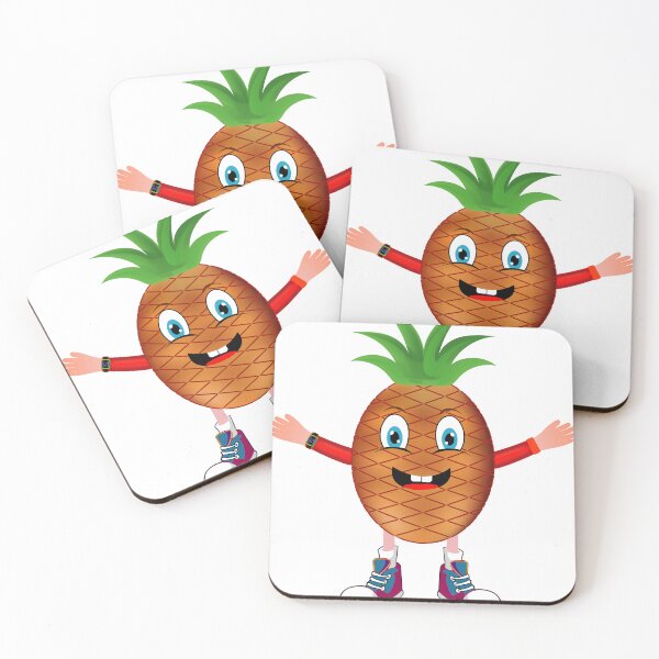 Item preview, Happy Pineapple Animated Character Boy Version designed and sold by ExpressiveToon.