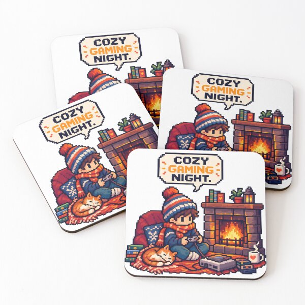 Item preview, Cozy Retro Gaming Night by Firelight designed and sold by FUIRY .