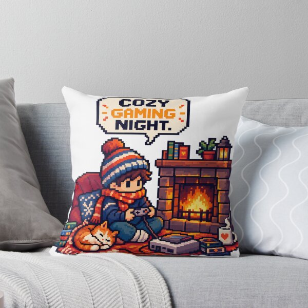 Item preview, Cozy Retro Gaming Night by Firelight designed and sold by FUIRY .