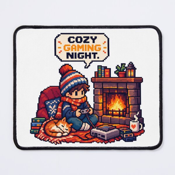 Item preview, Cozy Retro Gaming Night by Firelight designed and sold by FUIRY .