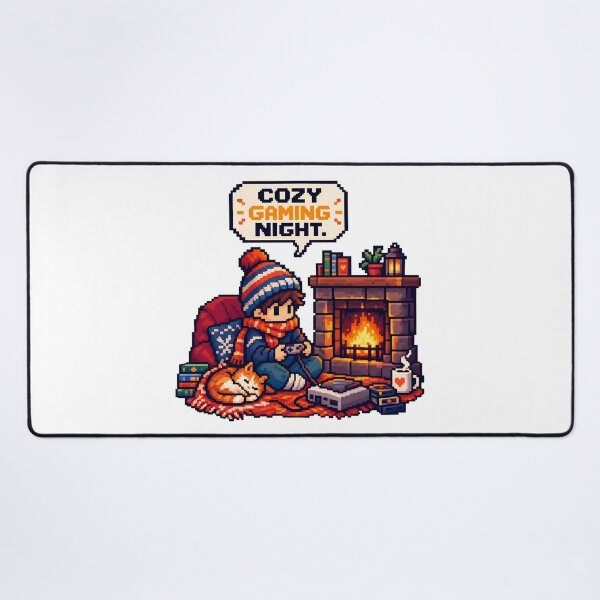 Item preview, Cozy Retro Gaming Night by Firelight designed and sold by FUIRY .