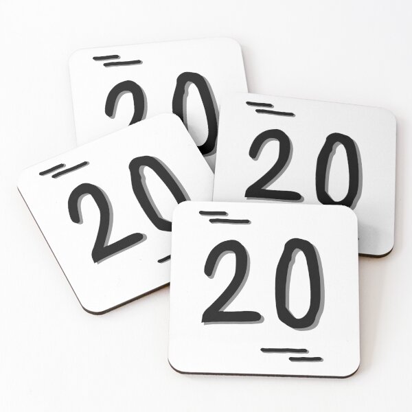 Item preview, Number 20 - Bold Black Artistic Numeral Design designed and sold by Dyche Studio.