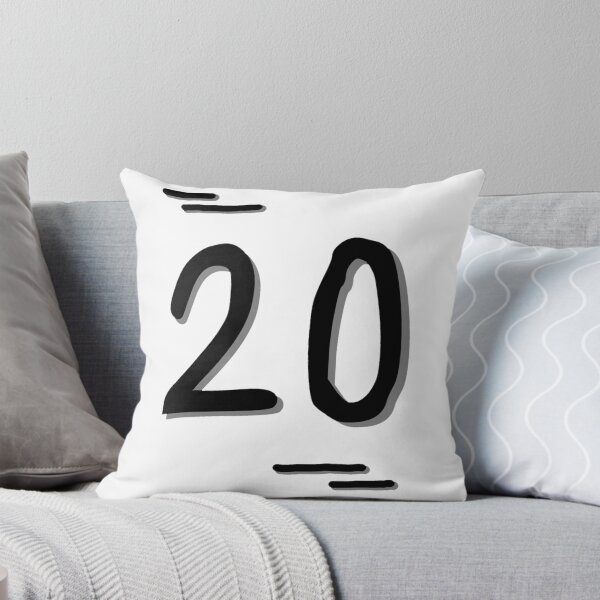 Item preview, Number 20 - Bold Black Artistic Numeral Design designed and sold by Dyche Studio.