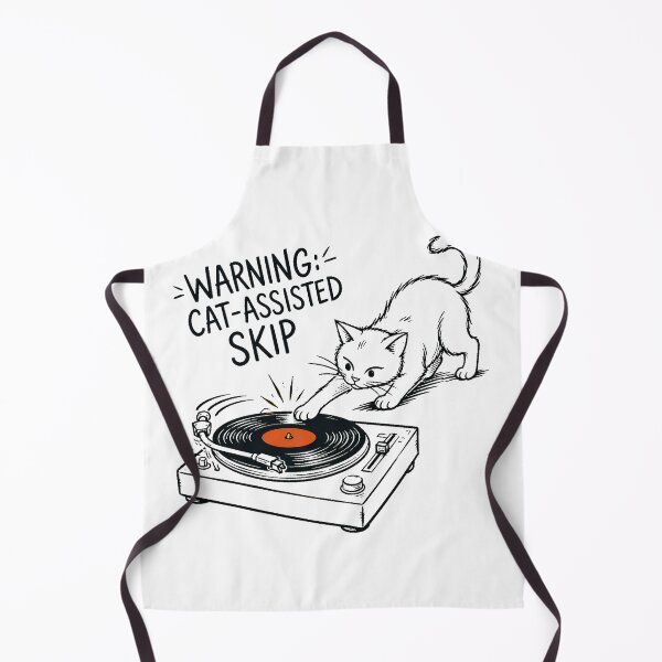 Item preview, Turntable Cat Vinyl Record Skip Audiophile designed and sold by nortowelcomics.