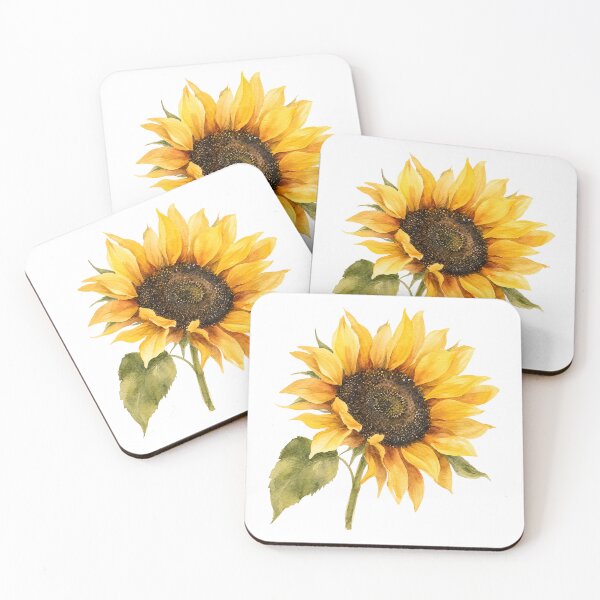 Item preview, Sunflower Watercolor Painted Cottagecore Aesthetic Botanical Art HD Store designed and sold by bard-art.