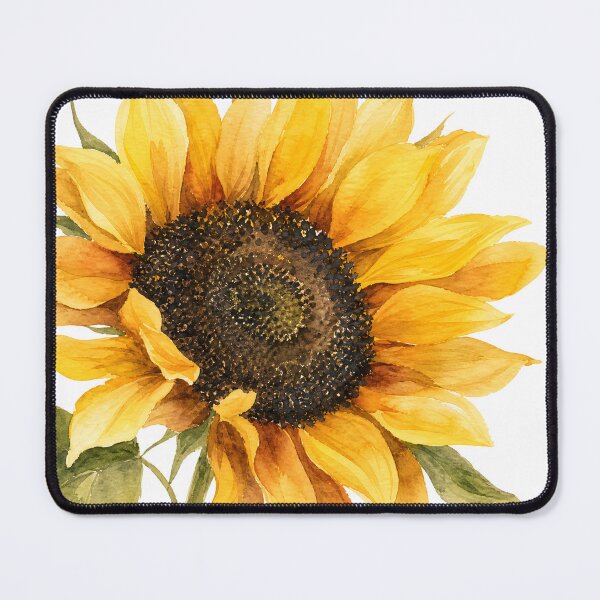 Item preview, Sunflower Watercolor Painted Cottagecore Aesthetic Botanical Art HD Store designed and sold by bard-art.