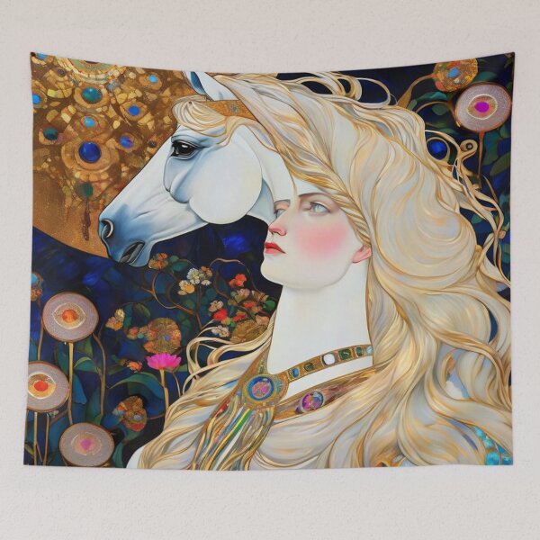 Item preview, Abstract Lady Horse Art designed and sold by TheDarkWardrobe.