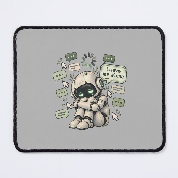 Item preview, Notes from an Overworked AI - Leave Me Alone designed and sold by aztrends.