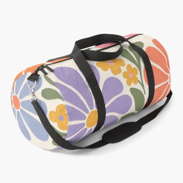 Item preview, retro tiled flowers designed and sold by OHBOY! Handmade.