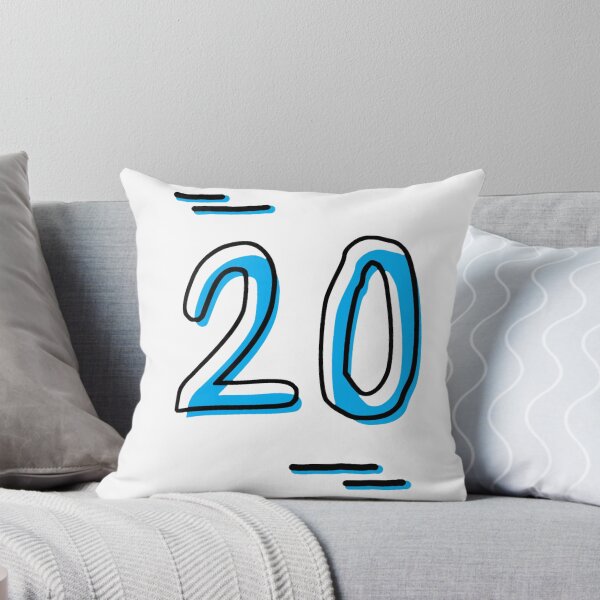Item preview, Number 20 - Bold Blue Artistic Numeral Design designed and sold by Dyche Studio.