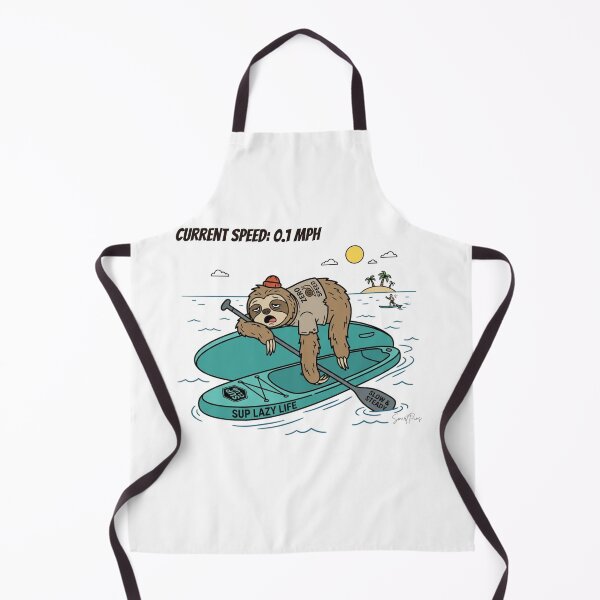 Item preview, Current Speed 01 MPH Funny Sloth Paddleboarding SUP designed and sold by SmartPuns.