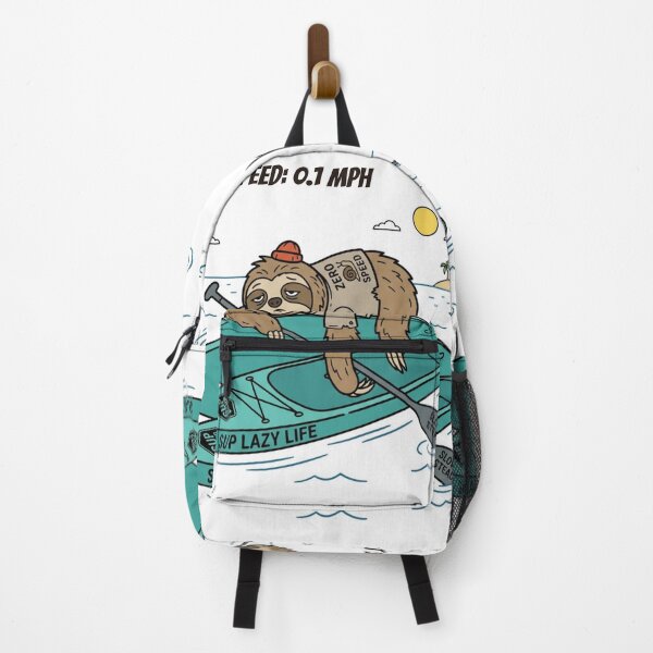 Item preview, Current Speed 01 MPH Funny Sloth Paddleboarding SUP designed and sold by SmartPuns.