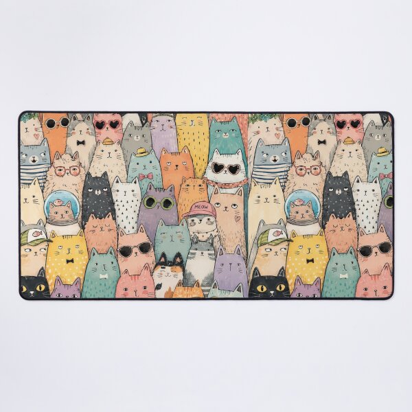 Item preview, Colorful Nordic Tropical Cat Pattern designed and sold by Aramdesing.