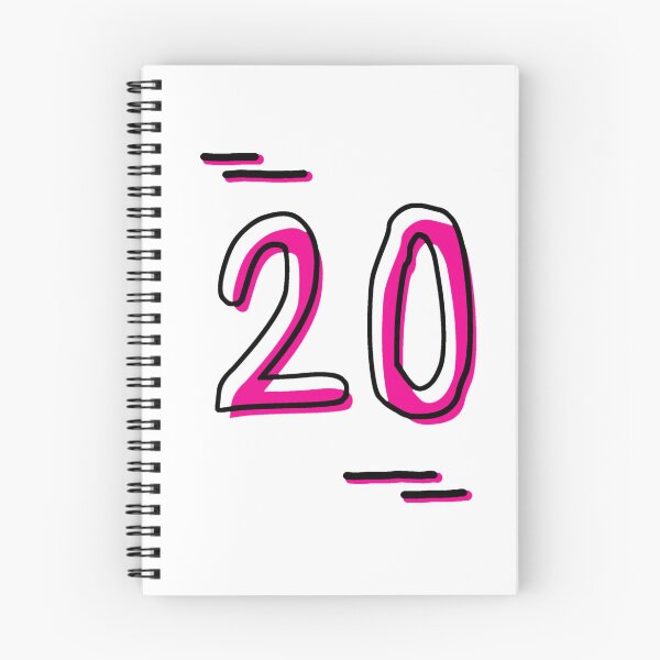 Item preview, Number 20 - Bold Pink Artistic Numeral Design designed and sold by Dyche Studio.