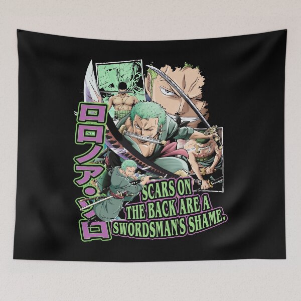 Item preview, Roronoa Zoro - Scars On The Back Are A Swordsman's Shame designed and sold by theandroidvivz.