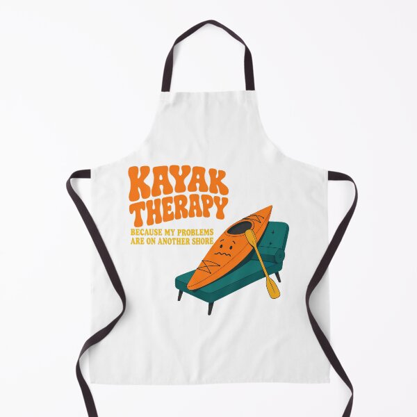 Item preview, Kayak Therapy Couch Cartoon Paddler Humor designed and sold by nortowelcomics.