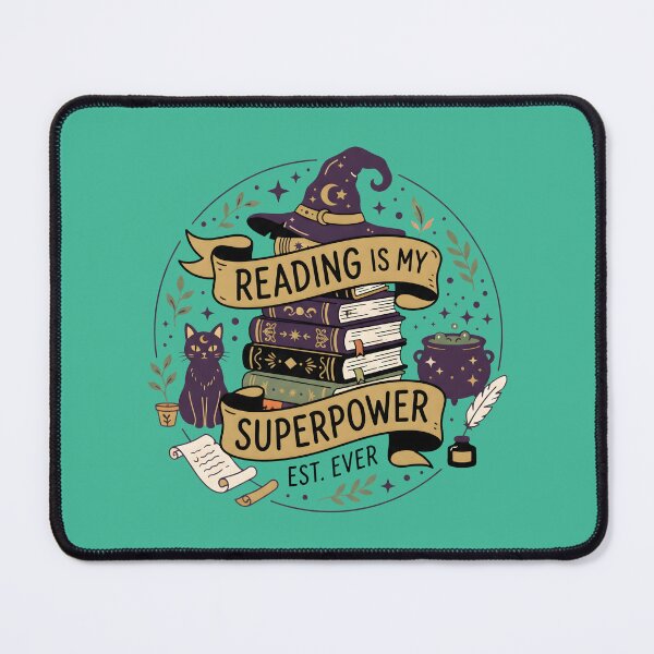 Item preview, Reading Is My Superpower – Witchy Magical Books Graphic designed and sold by MyHappyArtShop.