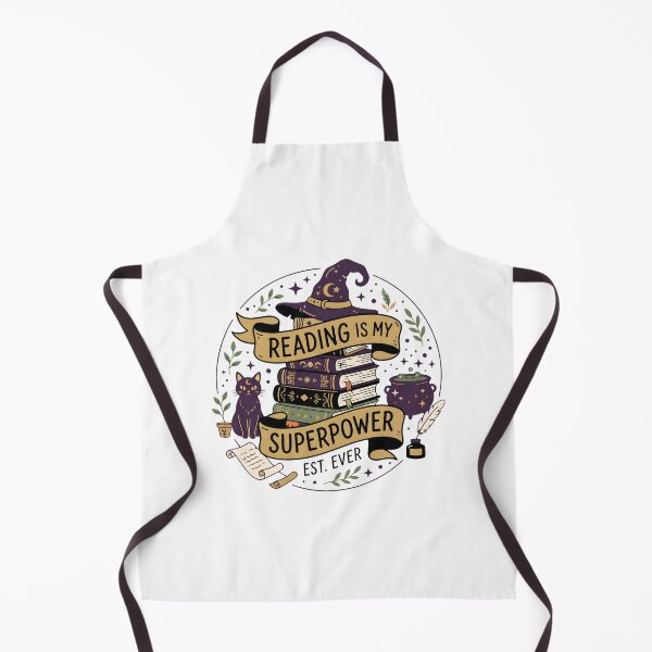 Item preview, Reading Is My Superpower – Witchy Magical Books Graphic designed and sold by MyHappyArtShop.