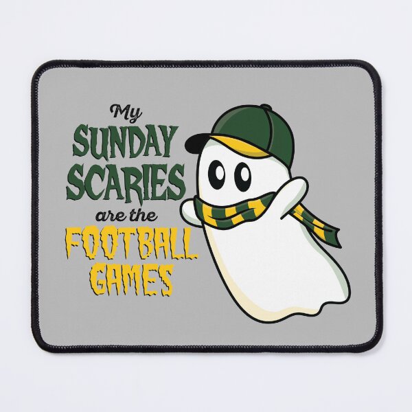Item preview, Green Bay Halloween Ghost Sunday Scaries designed and sold by colormemaroon.