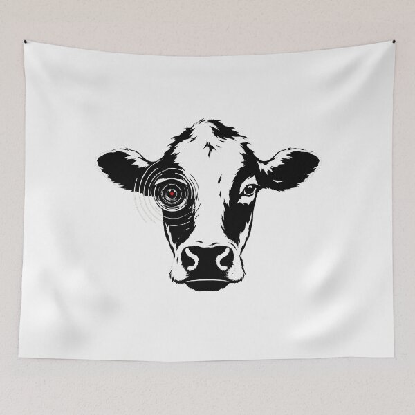Item preview, Cyborg Cow Robotic Optical Lens Sci Fi Nerd designed and sold by nortowelcomics.