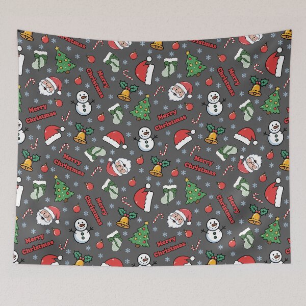 Item preview, Cartoon Christmas on Dark Gray designed and sold by KSimpson838.