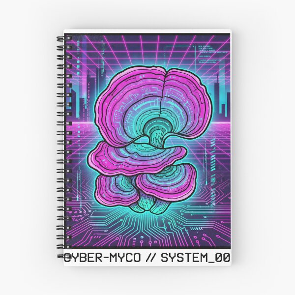 Item preview, Cyber Myco System 001 Cyberpunk Tech Poster designed and sold by IriArt-Designs.