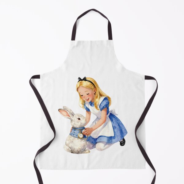 Item preview, Alice Checking White Rabbit Pocket Watch Watercolor designed and sold by WildArtIT.