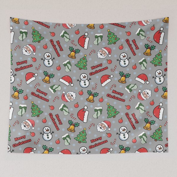Item preview, Cartoon Christmas on Gray designed and sold by KSimpson838.