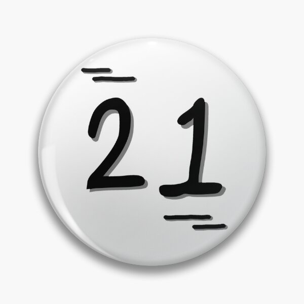 Item preview, Number 21 - Bold Black Artistic Numeral Design designed and sold by Dyche Studio.